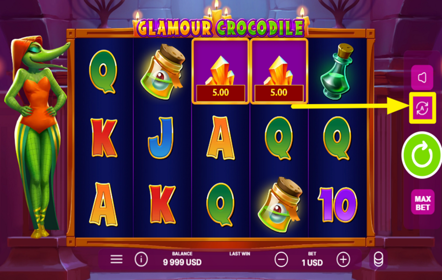 Glamour Crocodile ИСПОЛЬЗУЙТЕ АВТОВОСПРОИЗВЕДЕНИЕ.