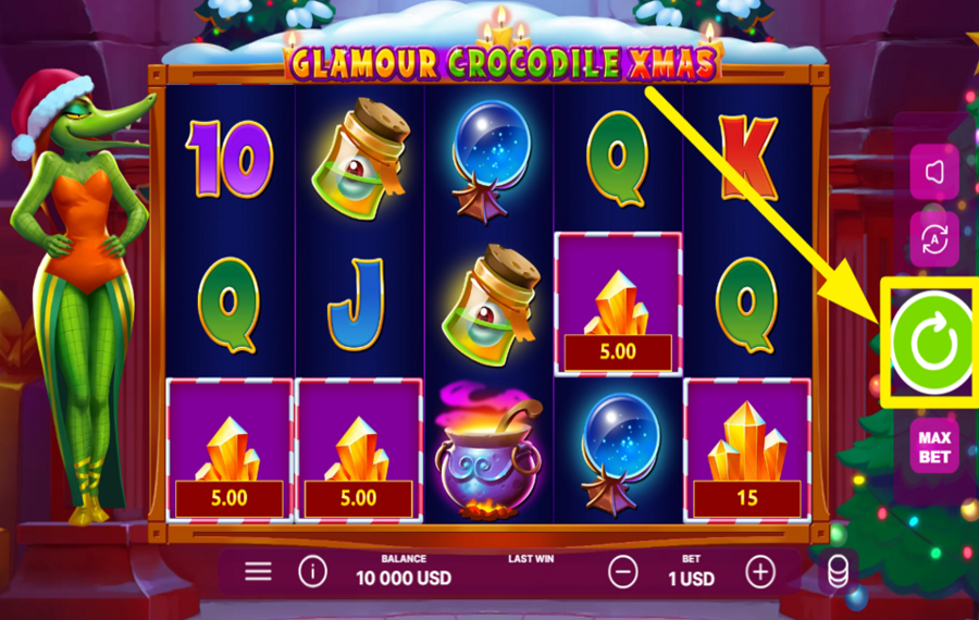Glamour Crocodile Xmas SPIN FOR SUCCESS!