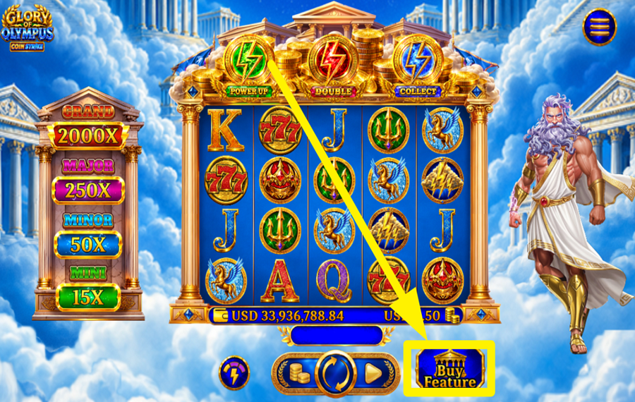 Glory of Olympus Coin Strike NUTZEN SIE DEN LEISTUNGSMODUS.