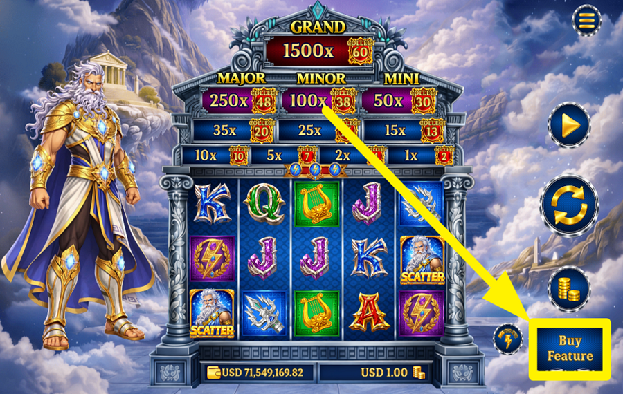 Glory of Olympus Zeus Hold and Conquer RENDEZ-LE INTÉRESSANT!