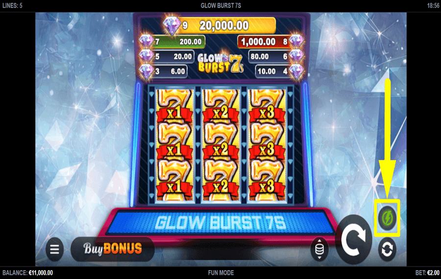 Glow Burst 7s SPEED UP THE GAME.