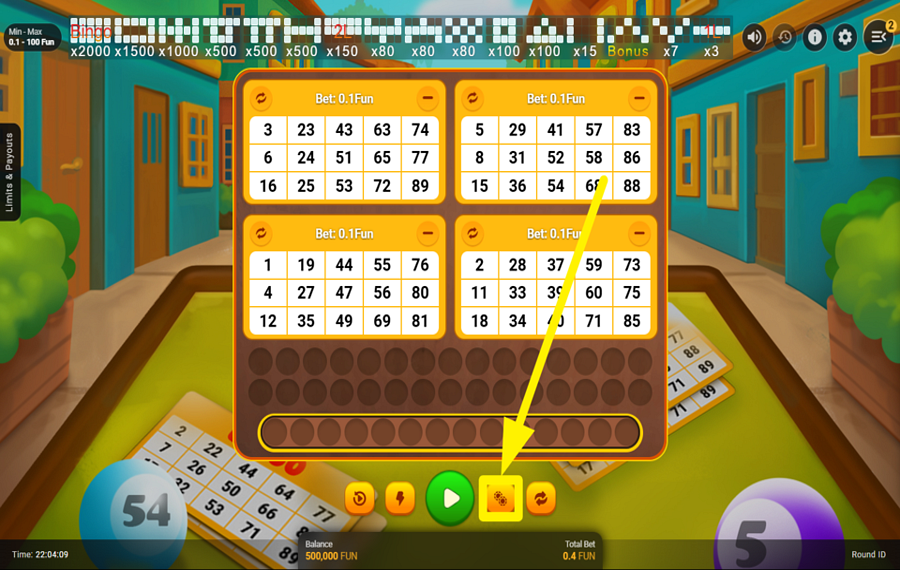 Go Bingo MODIFICA LA TUA SCOMMESSA.