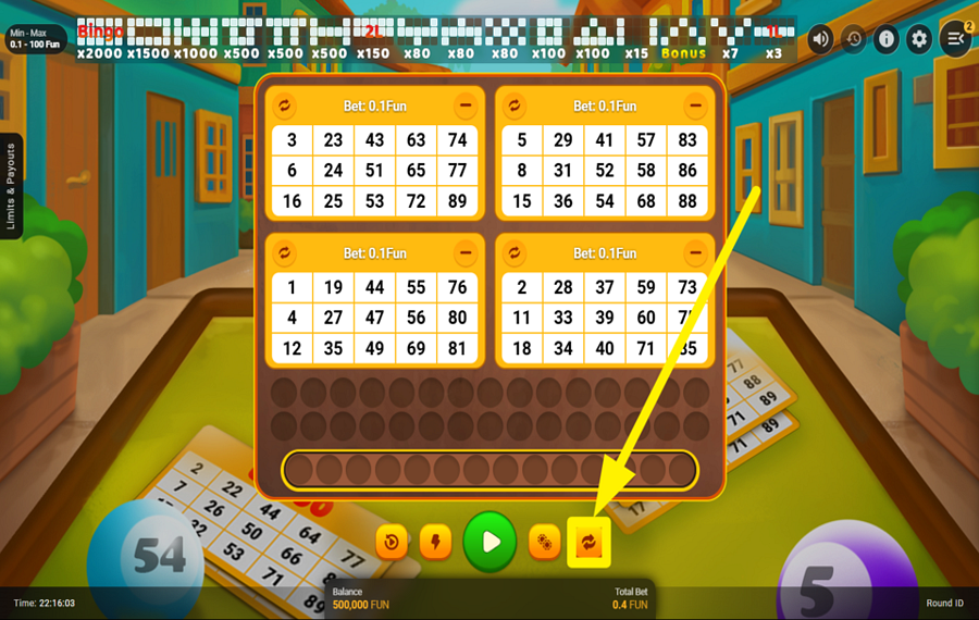 Go Bingo MESCOLA I TUOI BIGLIETTI.