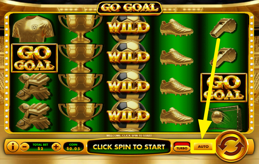 Go Goal AVVIA I GIRI AUTOMATICI.