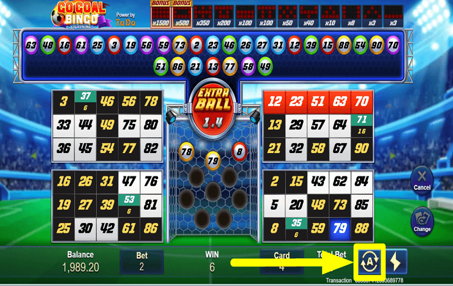 Go Goal Bingo ВКЛЮЧИТЬ АВТОИГРУ.