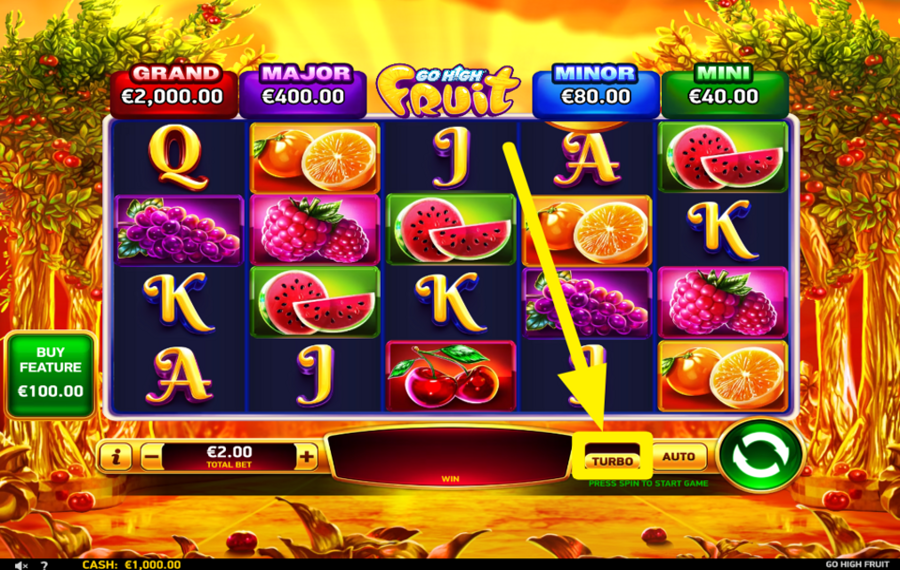 Go High Fruit MAXIMIZAR LA VELOCIDAD.