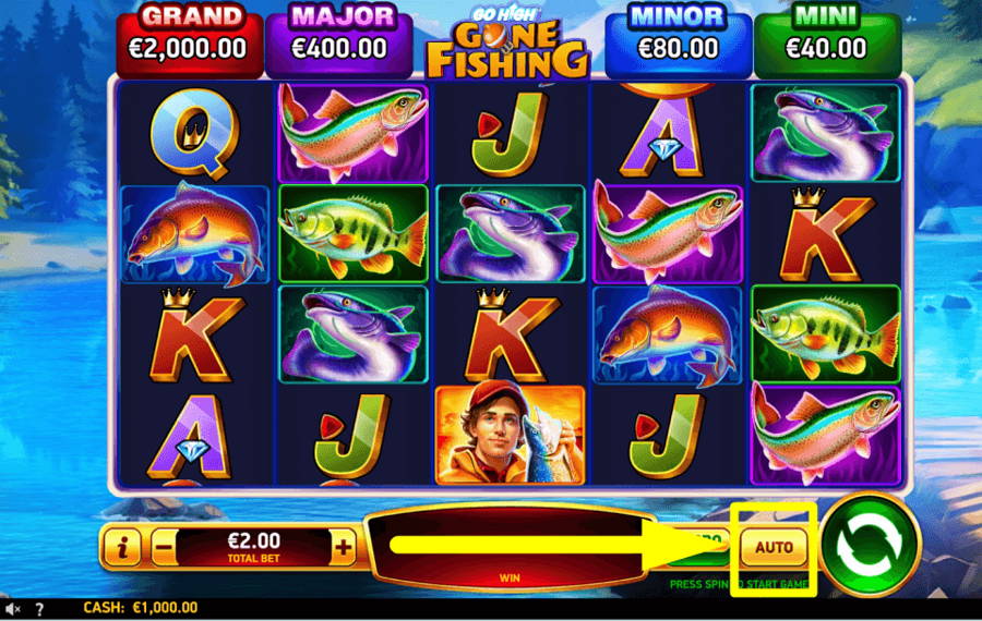 Go High Gone Fishing АКТИВИРУЙТЕ АВТОВОСПРОИЗВЕДЕНИЕ.