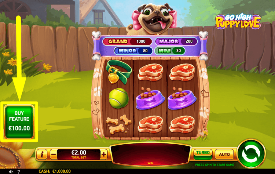 Go High Puppy Love ПОЛУЧИТЕ БОНУСНЫЕ ФУНКЦИИ.