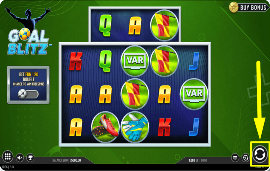 Goal Blitz START THE GAME.