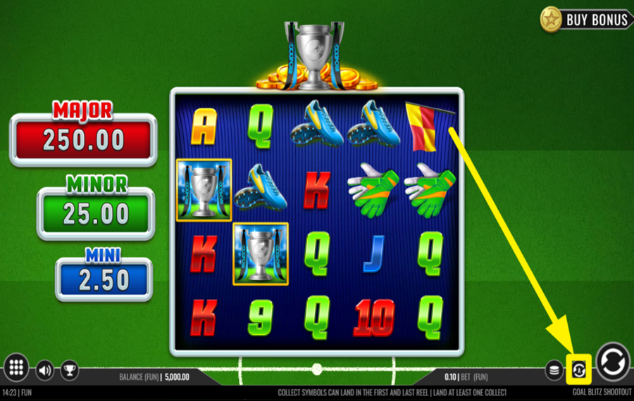 Goal Blitz Shootout ABILITA RIPRODUZIONE AUTOMATICA.