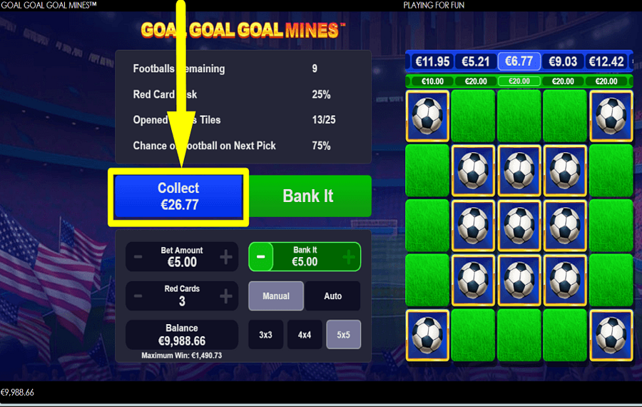 Goal Goal Goal Mines ЗАБЕРИТЕ ПРИЗ.