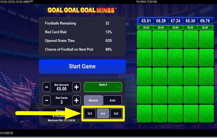 Goal Goal Goal Mines СПРОЕКТИРУЙТЕ СЕТКУ.