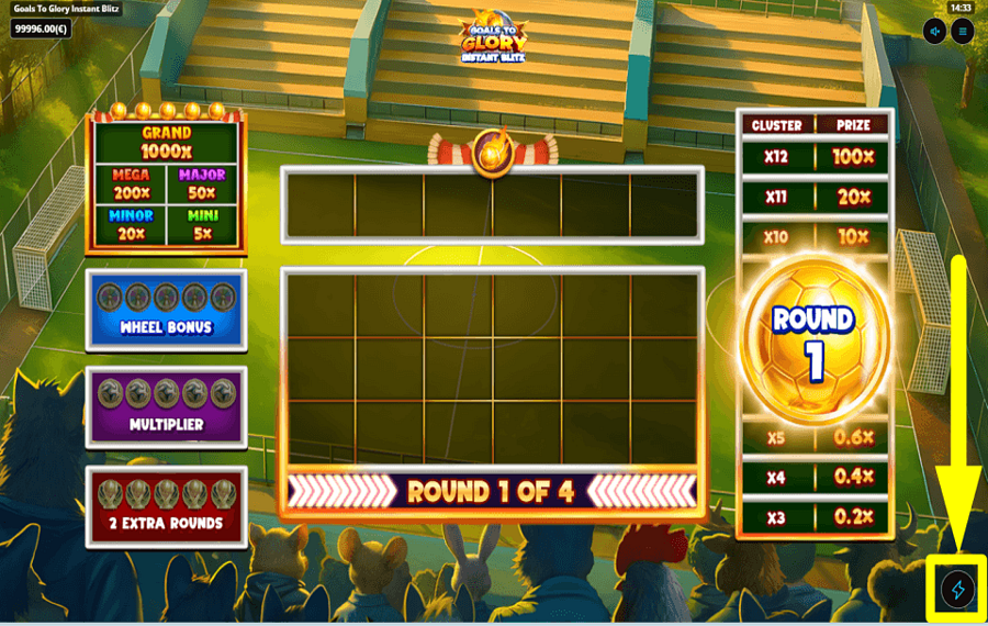 Goals to Glory Instant Blitz ÄNDERE DEIN TEMPO.