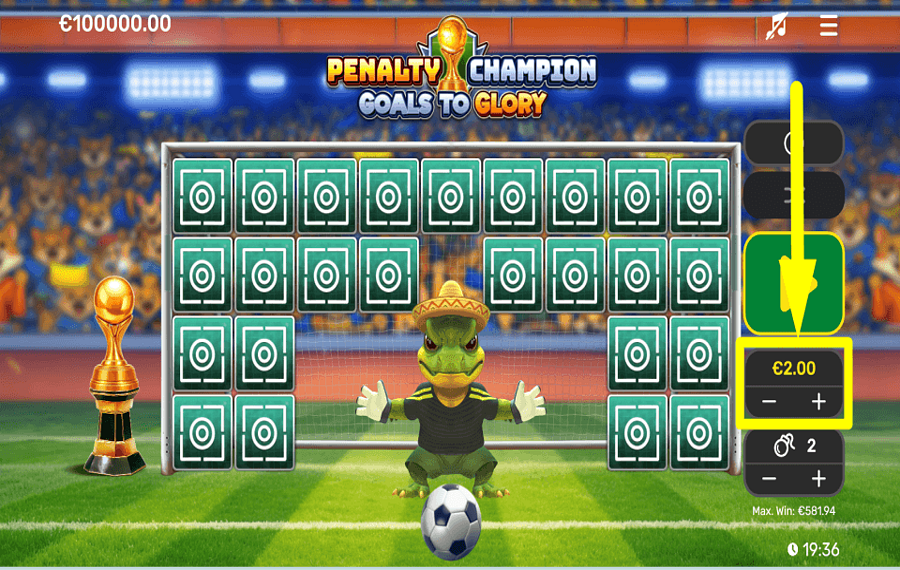 Goals to Glory Penalty Champion SETZT EURE MÜNZEN EIN.