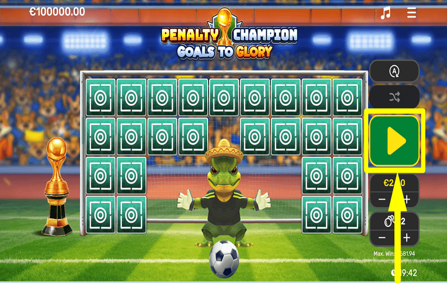 Goals to Glory Penalty Champion STARTE EIN SPIEL.