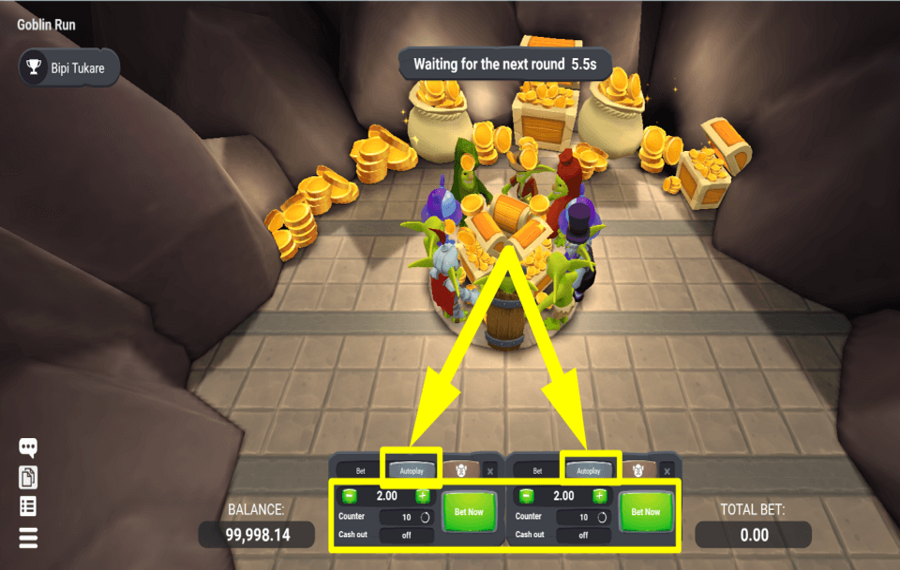 Goblin Run UTILISEZ LA FONCTION DE LECTURE AUTOMATIQUE.