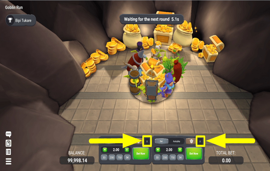 Goblin Run SUPPRIMER LE PARI CÔTÉ.