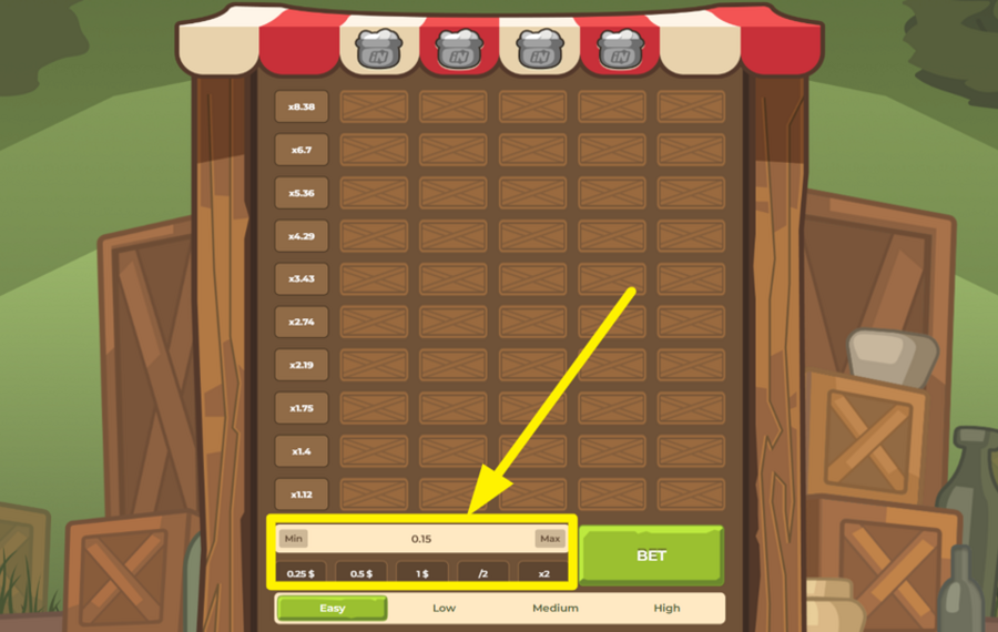 Goblin Tower REGOLA L'IMPORTO DELLA SCOMMESSA.