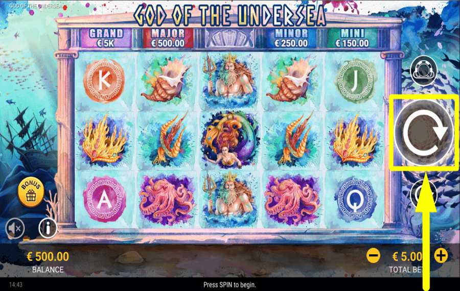 God of the Undersea НАЧНИТЕ АЗАРТНЫЕ ИГРЫ.