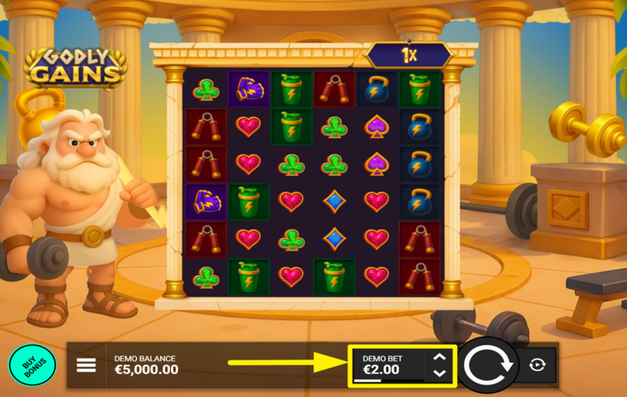 Godly Gains ATTRIBUER UNE VALEUR DE PARI.