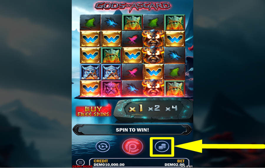 Gods of Asgards DÉFINISSEZ VOTRE MISE TOTALE.