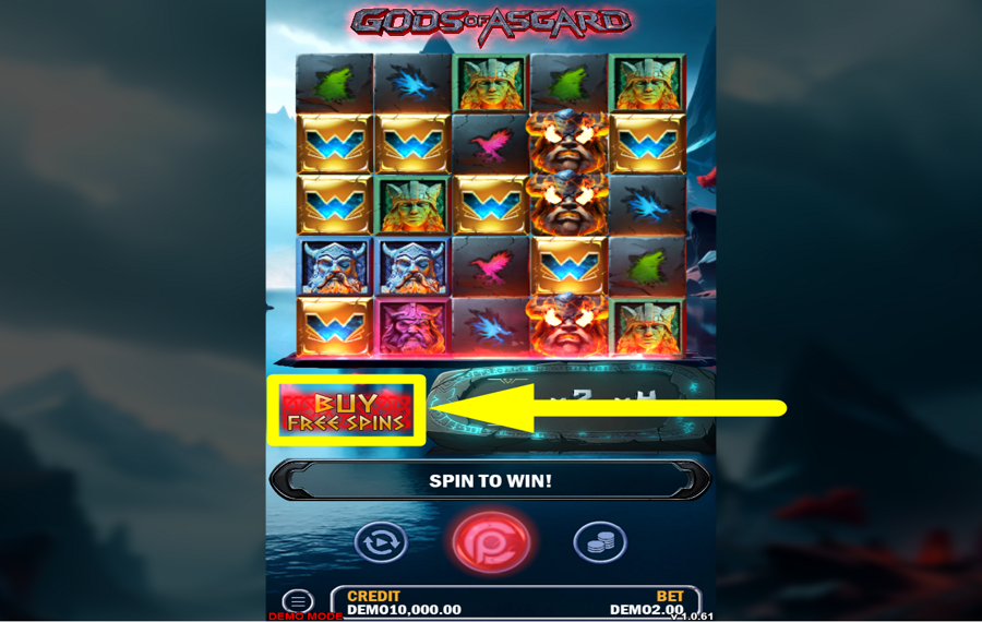 Gods of Asgards CONFIGURER DES TOURS GRATUITS.