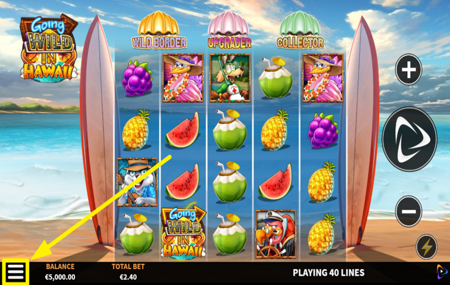 Going Wild in Hawaii STARTEN SIE DAS AUTOMATISCHE SCHLEUDERN.