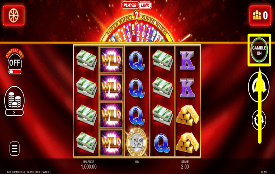 Gold Cash Free Spins Super Wheel ENVIE DE JOUER ?
