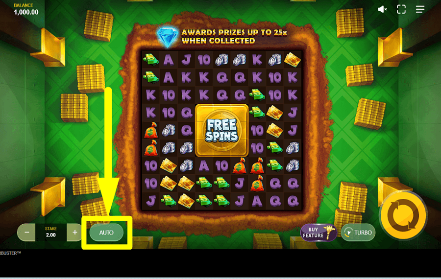Gold Digger Clusterbuster ПРОДОЛЖИТЬ В АВТОМАТИЧЕСКОМ РЕЖИМЕ.