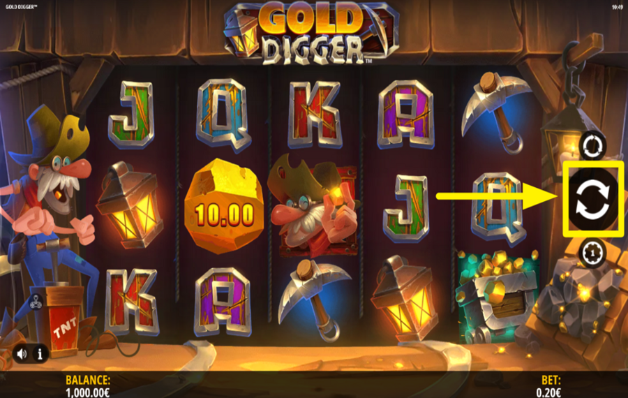 Gold Digger SPIN TO WIN.