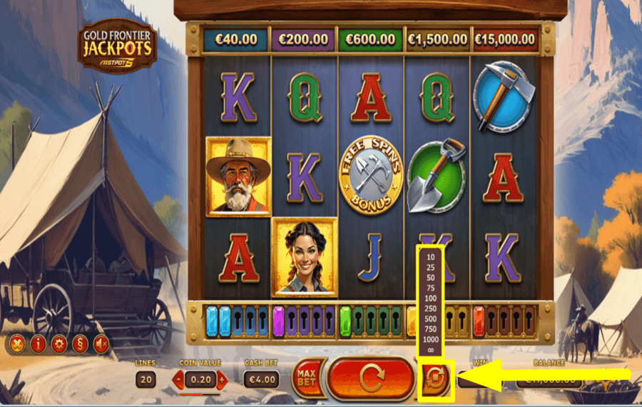 Gold Frontier Jackpots FastPot5 ПРОДОЛЖИТЕ АВТОИГРУ.