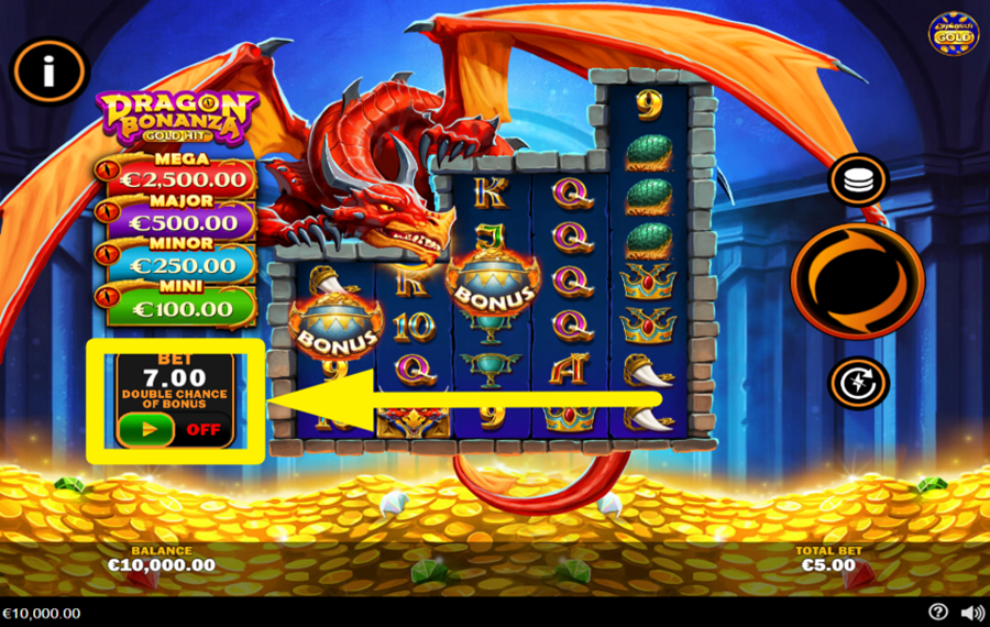 Gold Hit Dragon Bonanza BOOST YOUR BET.