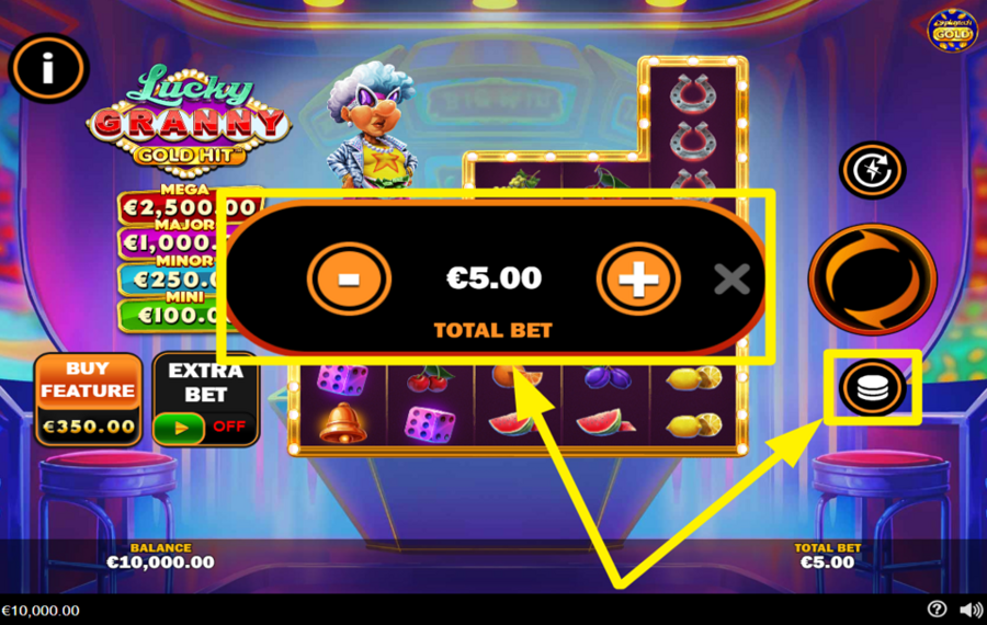 Gold Hit Lucky Granny SCEGLI LA TUA PUNTATA.