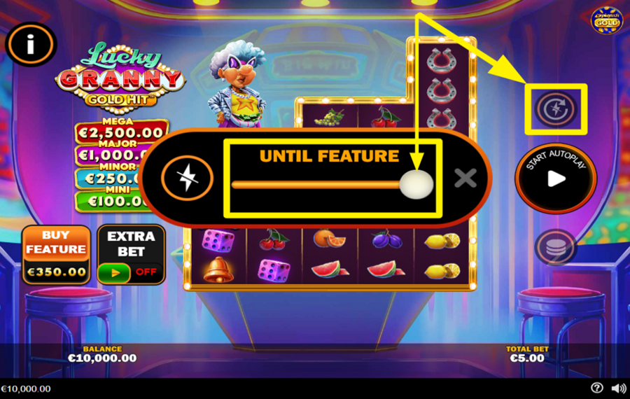 Gold Hit Lucky Granny ATTIVA LA RIPRODUZIONE AUTOMATICA.