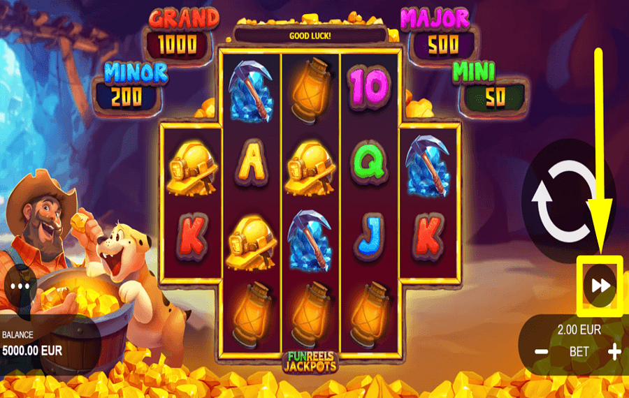 Gold Madness АВТОМАТИЗИРУЙТЕ ВРАЩЕНИЯ.
