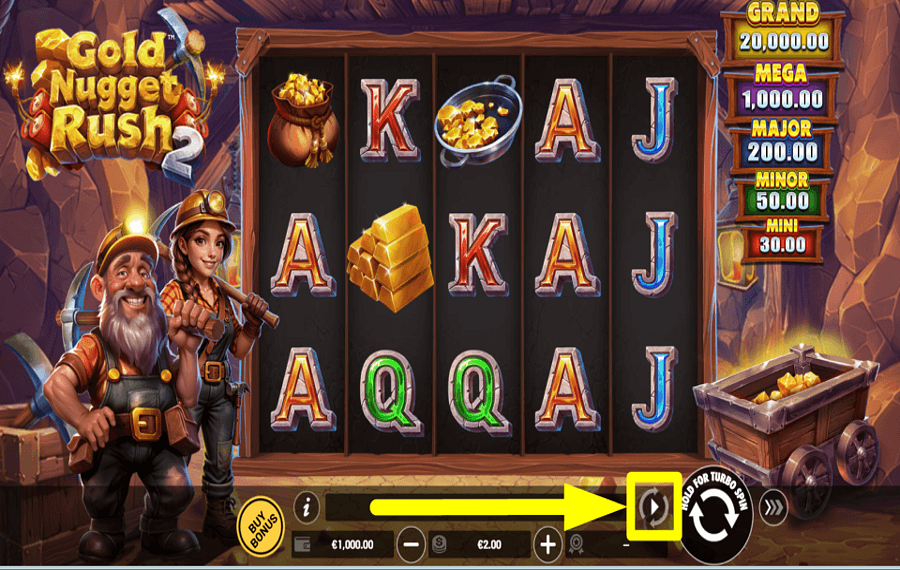Gold Nugget Rush 2 CONSIDERE LA REPRODUCCIÓN AUTOMÁTICA.