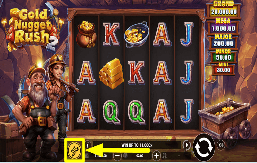 Gold Nugget Rush 2 RECOGE BONIFICACIONES.