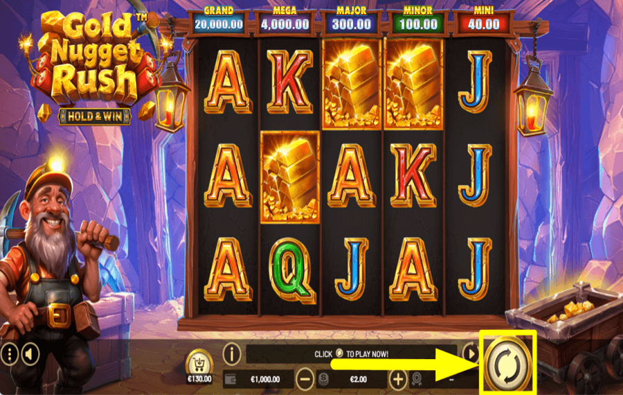 Gold Nugget Rush Hold and Win DREHEN SIE UM PREISE.