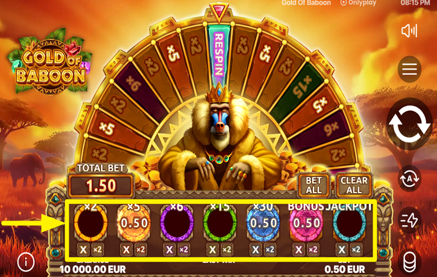 Gold of Baboon ДЕЛАЙТЕ СТАВКУ.