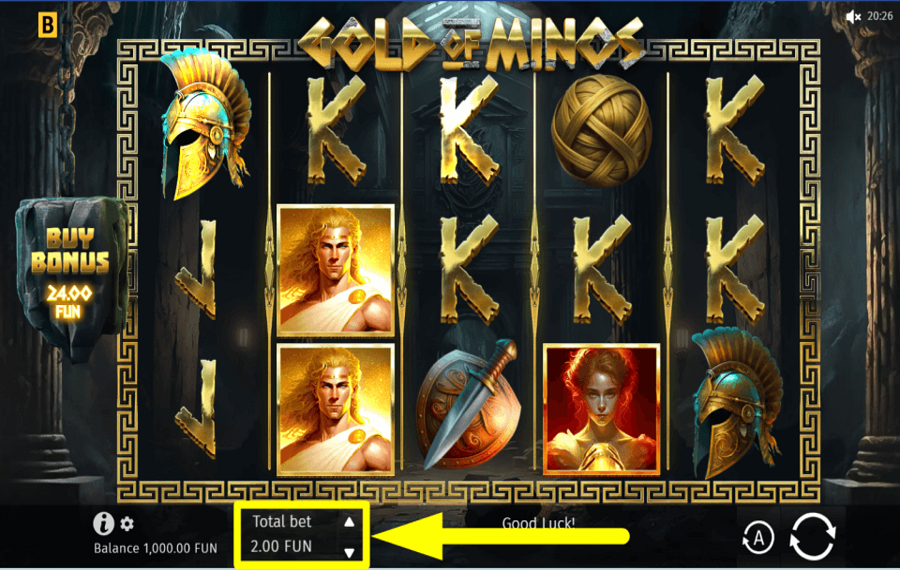 Gold Of Minos CHOISISSEZ LE PIQUET.