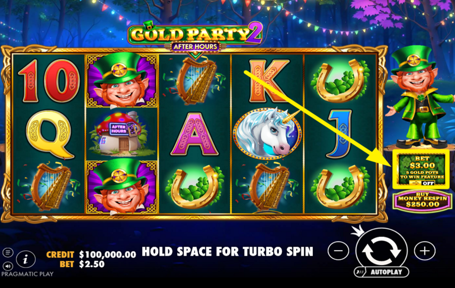 Gold Party 2 After Hours ACTIVER LA MISE ANTE.