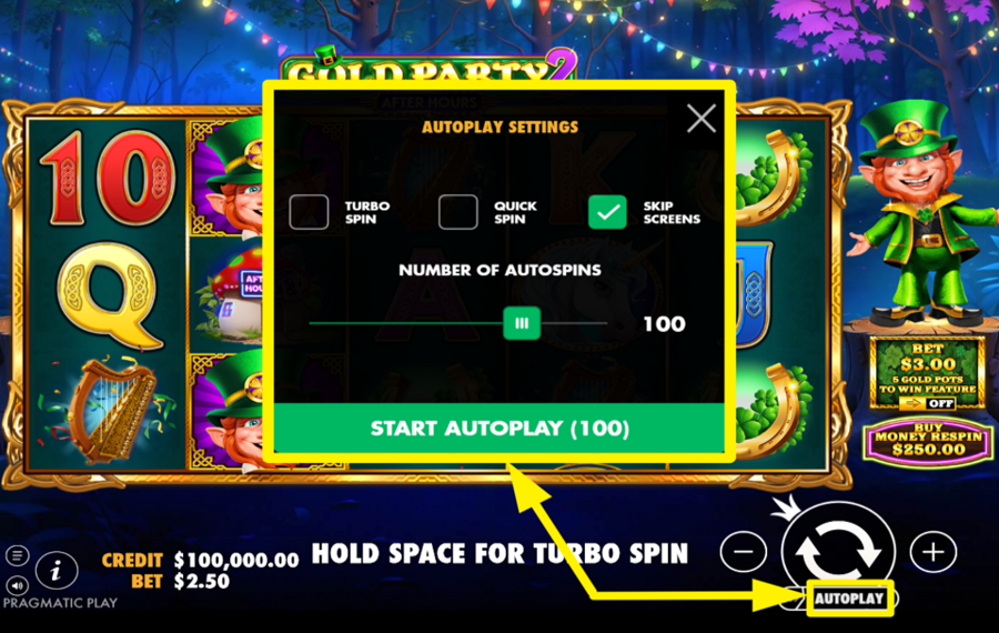 Gold Party 2 After Hours LANCEZ DES TOURS AUTOMATIQUES.