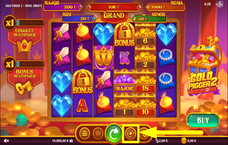 Gold Pigger 2 Royal Snouts АКТИВИРУЙТЕ АВТОВОСПРОИЗВЕДЕНИЕ.