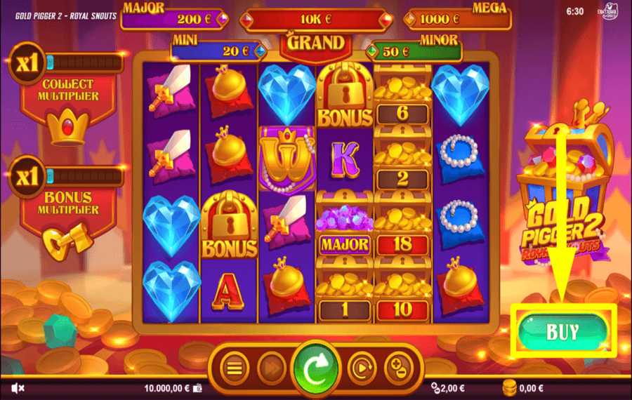 Gold Pigger 2 Royal Snouts ПОЛУЧАЙТЕ БОНУСЫ.