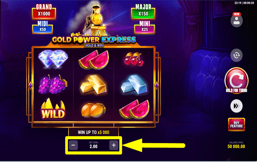 Gold Power Express AJUSTER LE PIÉTON.
