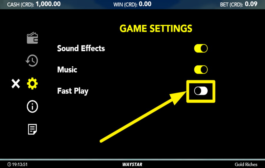 Gold Riches AMP UP THE GAME.