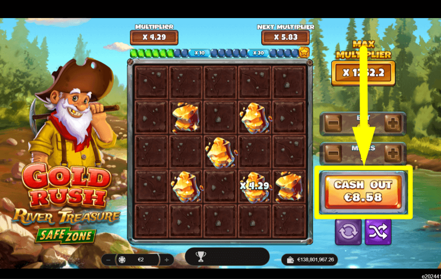 Gold Rush River Treasure PILE UP THE REWARDS.