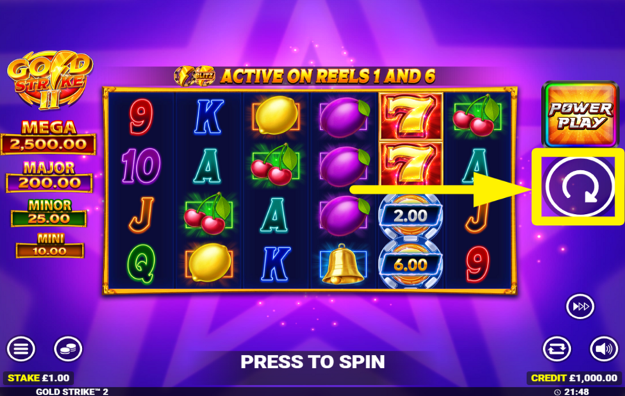 Gold Strike 2 TOURNEZ POUR LA VICTOIRE !