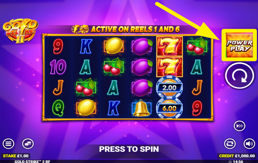 Gold Strike II Rapid Fire Jackpots POWERPLAY AKTIVIEREN.