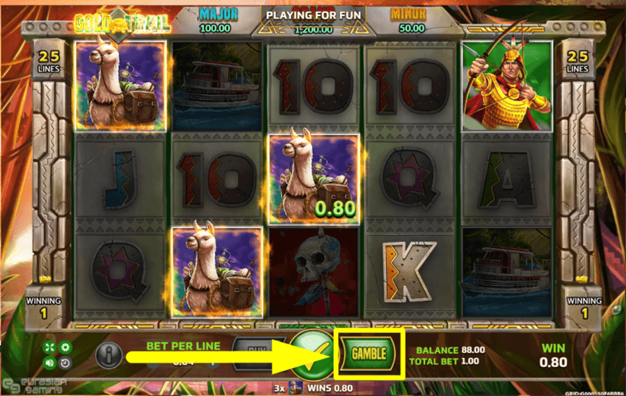 Gold Trail BET ON YOUR WINS.